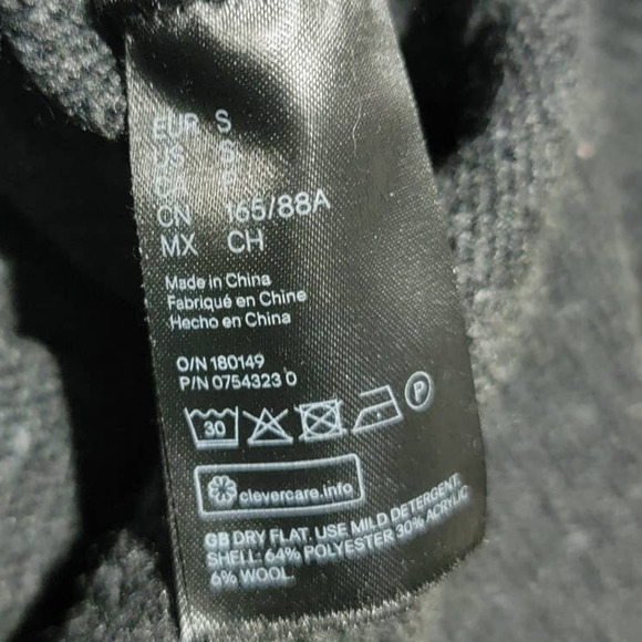 H&M Dark Grey Long sleeve Turtleneck Sweater Size Medium - Picture 6 of 8